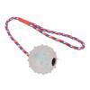 Rubber Dog Chewing Ball with Rope Puppy Teething Training Ball Toy for Medium Small Dogs