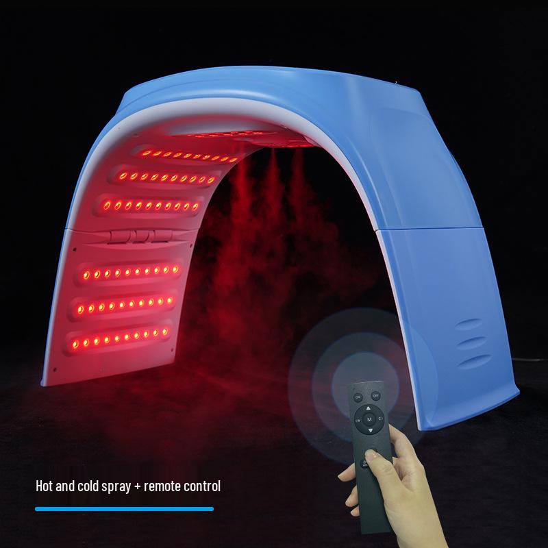 Foldable 7-Color LED Spray Spectrometer: Reduces Acne, Moisturizes, Whitens, and Tightens Pores