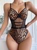 European and American Erotic Underwear Leopard Print Temptation Flirting Hot Bed Passion Suit Sexy Free Conjoined Yama