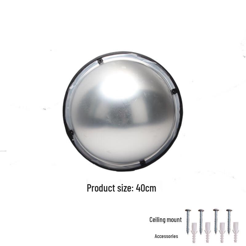1/2 Spherical Convex Wide-Angle Security Mirror 1/2 Dome