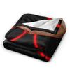 Soft Blanket Adult Travel Obsession Red Neon Horror Movie Throw Blanket Flannel Bedspread For Outdoor Fluffy Sofa Bed Cover