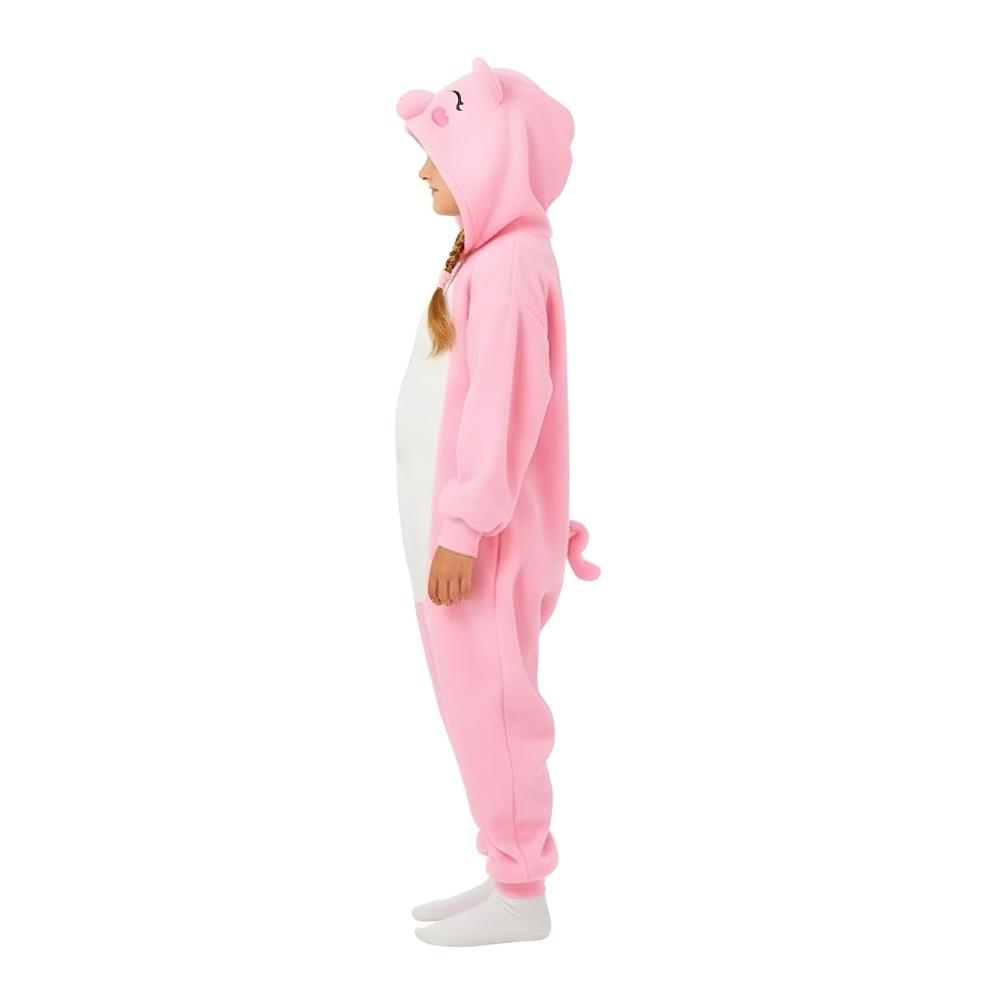 Piżama Onesie Kigurumi Kostium Przebranie Różowa Świnka Dzieci 95 - 105Cm