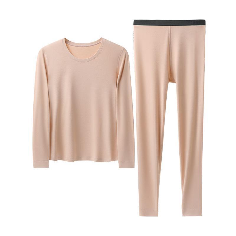 

Комплект бесшовного термобелья унисекс со знаком зодиака - осенний кашемировый и протеиновый базовый слой Women-suit, L (100-120 catties) розовый/коричный