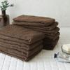GamachaTowel Face Towels Set of Thin Towels for Use As Hand Towels In the Kitchen or Gentle On the Highly and Regular Size (22 Colors) [Cacao, 20]