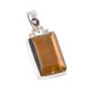 Natural Tiger's Eye Gemstone Handmade 925 Solid Silver Gift Pendant 1.25" O4D98