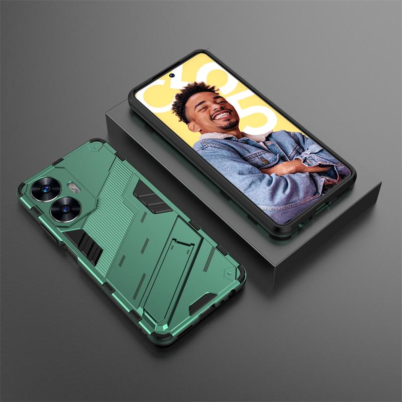 Pro pouzdro Realmi C55 4G Nárazuvzdorné Pancéřové Magnetický Držák Pouzdro na Telefon Pro RealmeC55 Realme C55 C 55 55C 4G RMX3710 6.72" Zadní Kryt