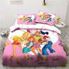 Set di biancheria da letto Kawaii Anime Winx Letto a tre pezzi Singolo Doppio King Size Set di letto per adulti e bambini Set copripiumino per bambini Regalo per bambini