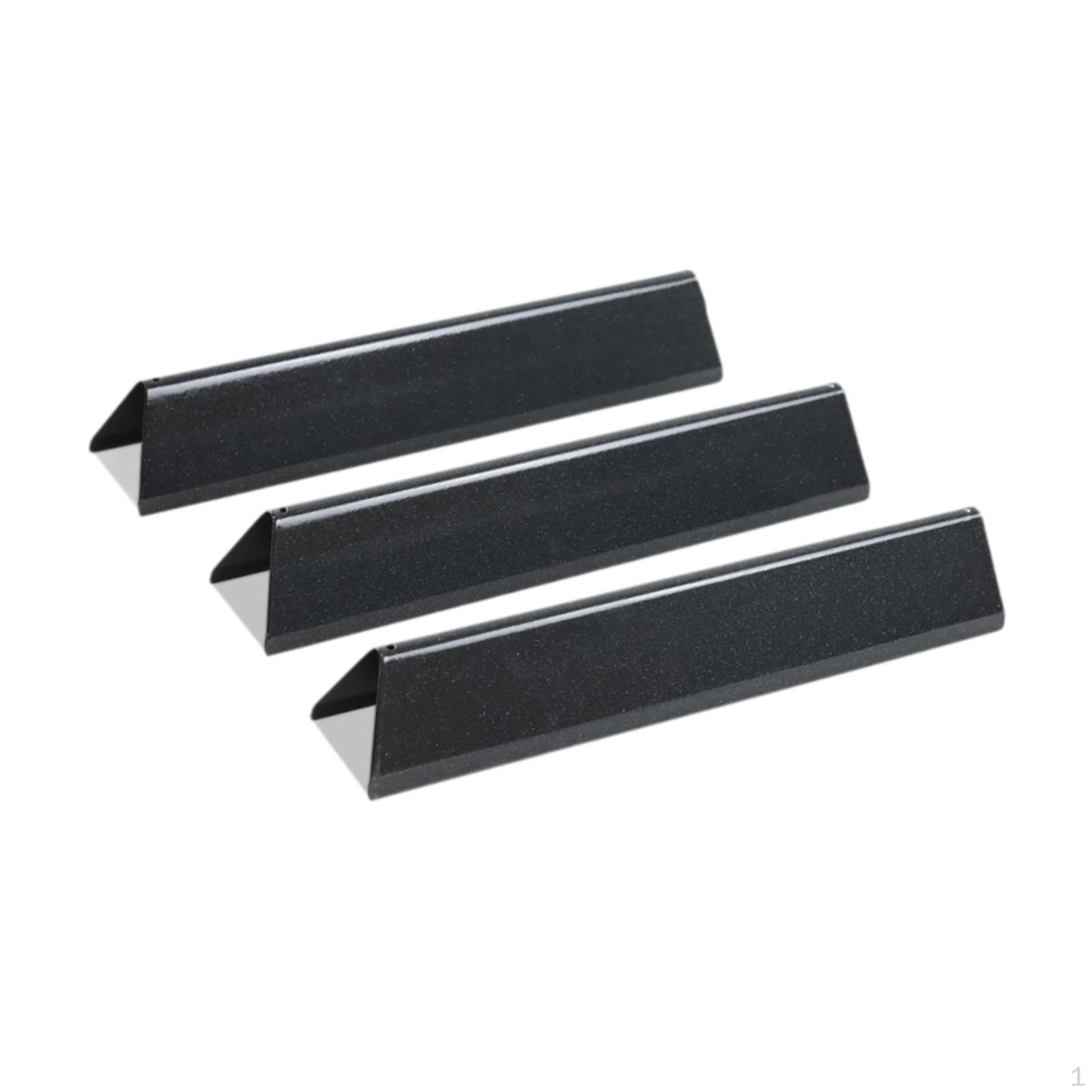 

3x Grill Heat Plates Porcelain Steel BBQ Front Mounted Control Panels 15.3 inch Replacement Part