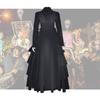 Victorian Medieval Halloween Renaissance Princess Dress Cosplay Costume Black