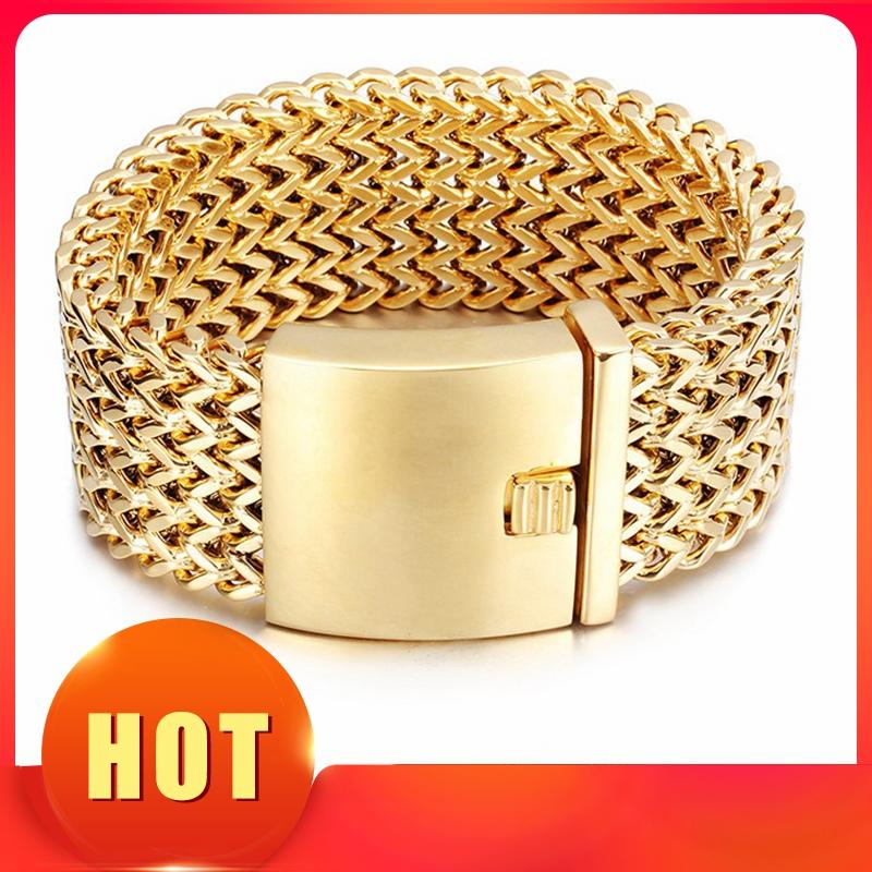 31mm Punk Men s Women s Stainless Steel  Heavy Larger  Curb Cuban Chain 20cm золотой