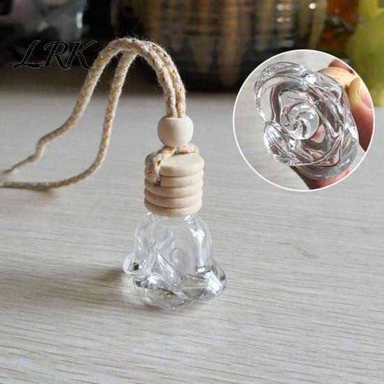 Decorative Hanging Air Freshener Car Perfume Bottle Pendant, Creative Diffuser Ornament for Vehicle, Portable Essential Oil Holder, Interior