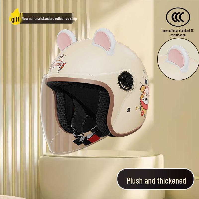 Women's Unisex Winter Warm Half Helmet for Electric Scooter/Motorcycle with Free Shipping