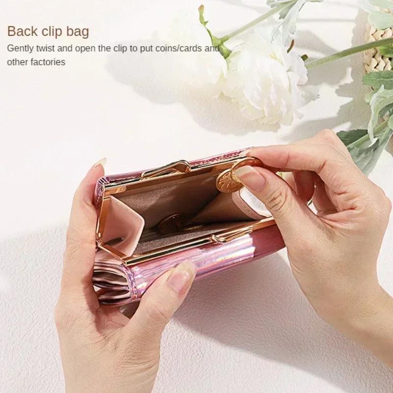 New Women Wallets Female PU Leather Purses Short Hasp Purse Small Money Bag Coin Purse Card Holder Clutch