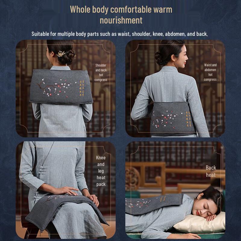 AUX Electric Heating Pad with Herbal Packs