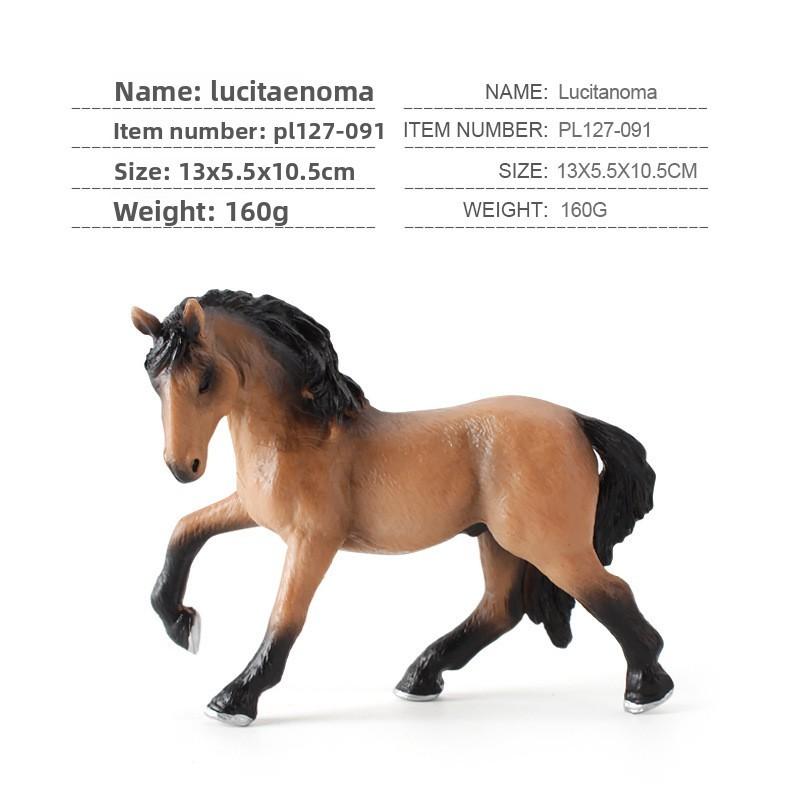 Horse Animal Figurine Set Pvc Durable Realistic Collectible Decoration For Kids And Gift Purposes