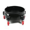 F9-11.5 Inch Bucket Dolly Easy Push Removable Rolling Bucket Dolly 5 Roll Swivel Casters To Move 360 Degree Turning Black