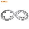 OTOM Motocross Front Rear Brake Discs Steel Rotors For HONDA CRF250R CRF250X CRF450R CRF450X 04-17 Motorcycle Front Brake Rotor