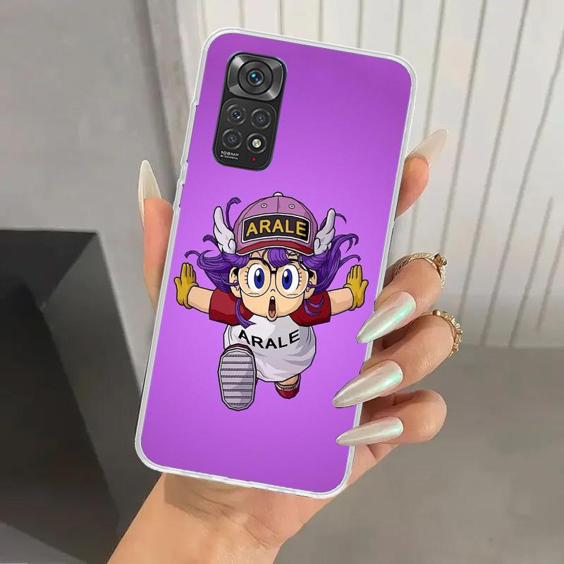 Dr Slump Arale Anime Phone Case for Xiaomi Redmi Note 15 14 14S 13 12S 12 Pro 11S 11 Plus 11T 11E 10S Soft Funda Print Shell Red