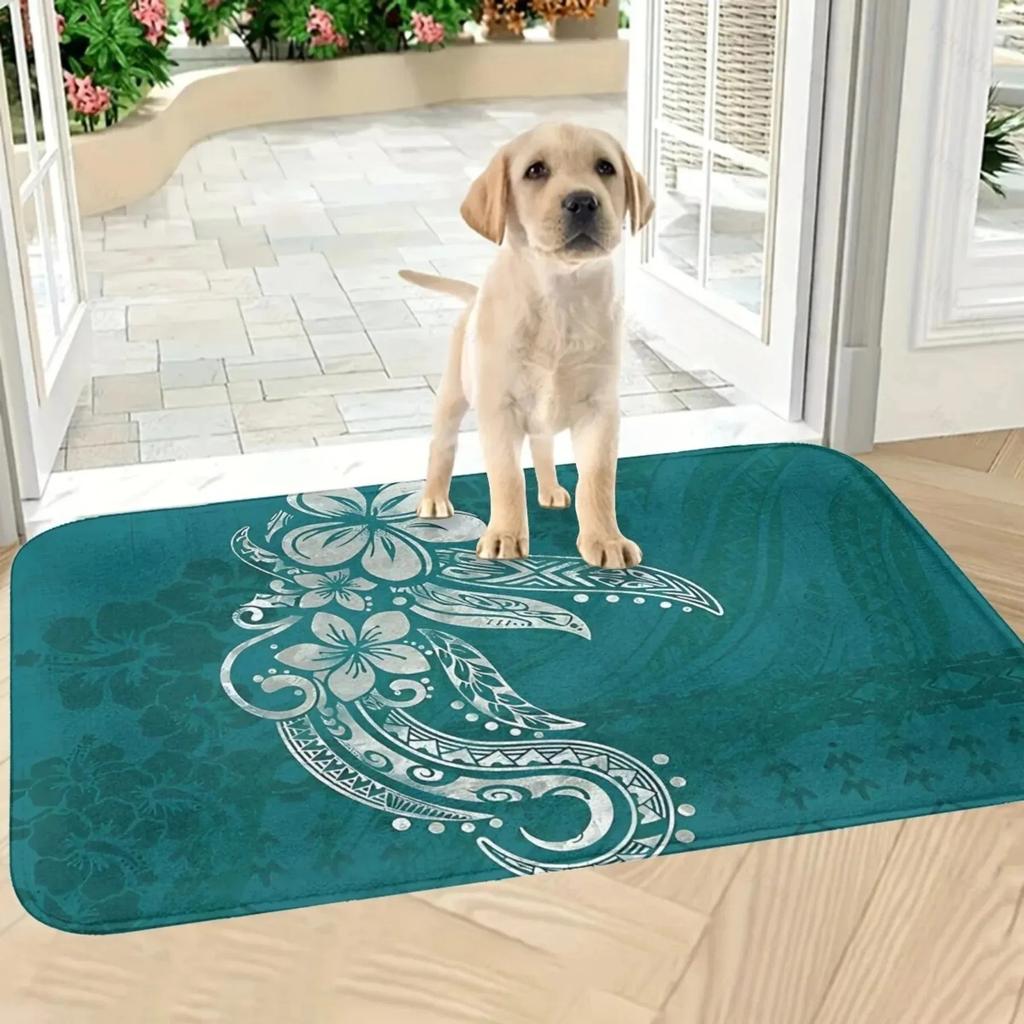 1PC Hamster Pattern Kitchen Rug Non-Slip Door Mats Pop design Bathroom Rug Bath Mat Carpet for Home Sink Laundry Decor