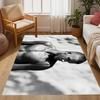 Man Black White Carpet Design for Dining Room Playrooms Decorate room Study room Anti-slip Rug Office home decor