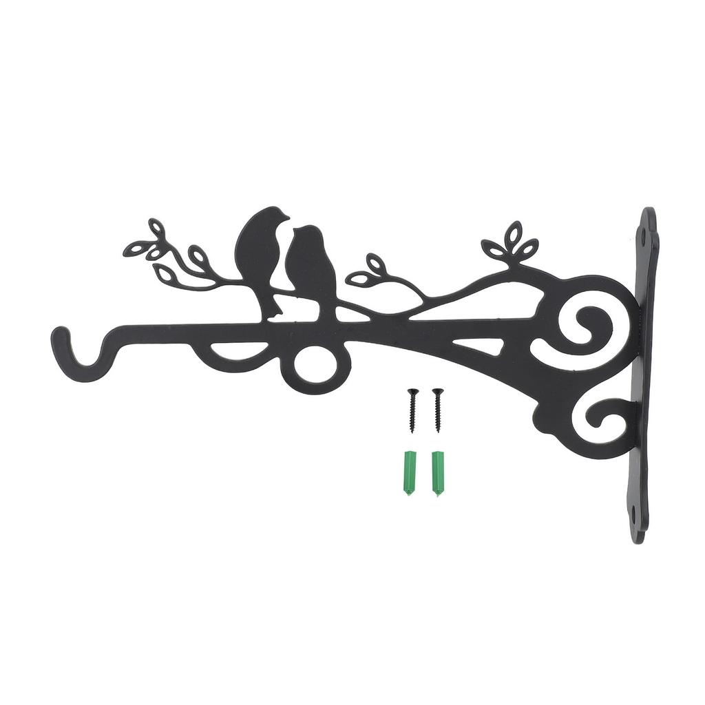 Hanging Plant Bracket Wall Hook Iron Decorative Plant Hanger with Screws for Bird Feeder Lanterns Wind Chimes Flower