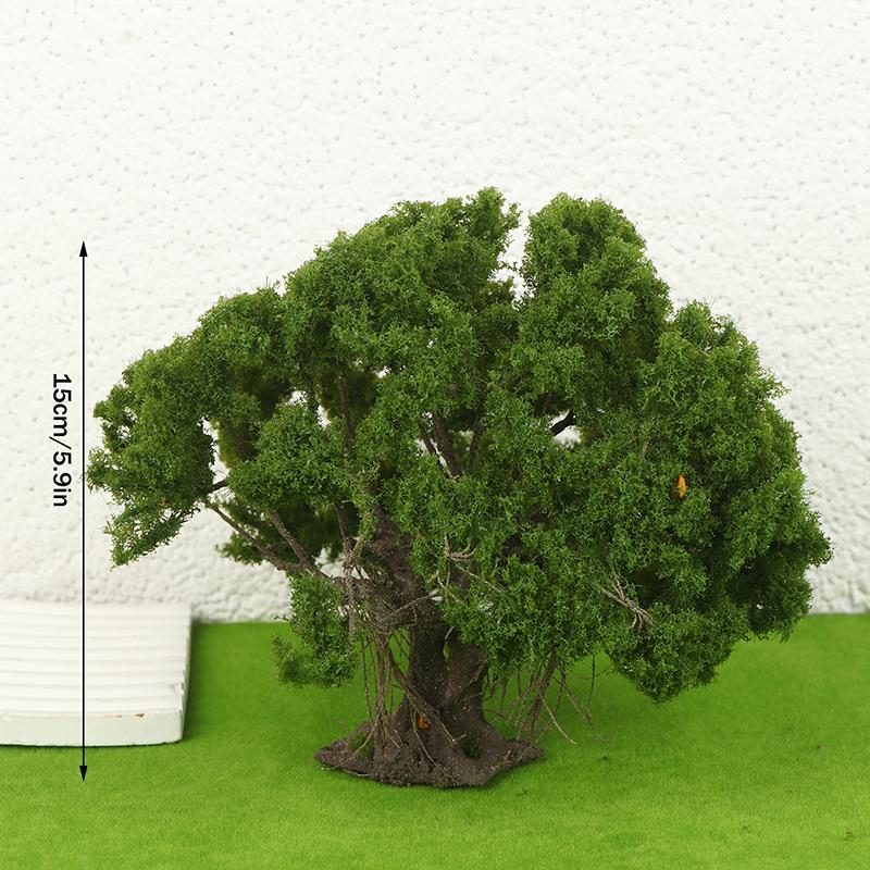 Altezza 12/15 cm Albero Modello in Filo di Qualità Superiore Decorazione Paesaggistica Micro Paesaggio Tavolo di Sabbia Scenografia Parco Tessuto Fai da Te
