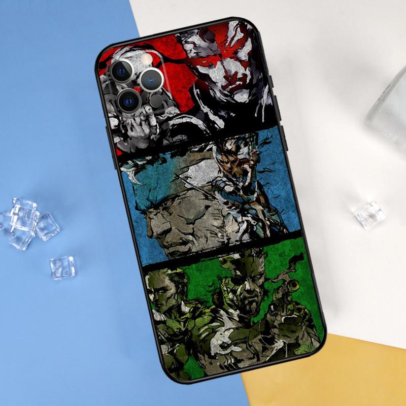 Metal Gear Solid Case For iPhone 16 15 13 12 11 14 Pro Max Mini Cover For iPhone 16 15 XR X XS Max Plus Phone Case