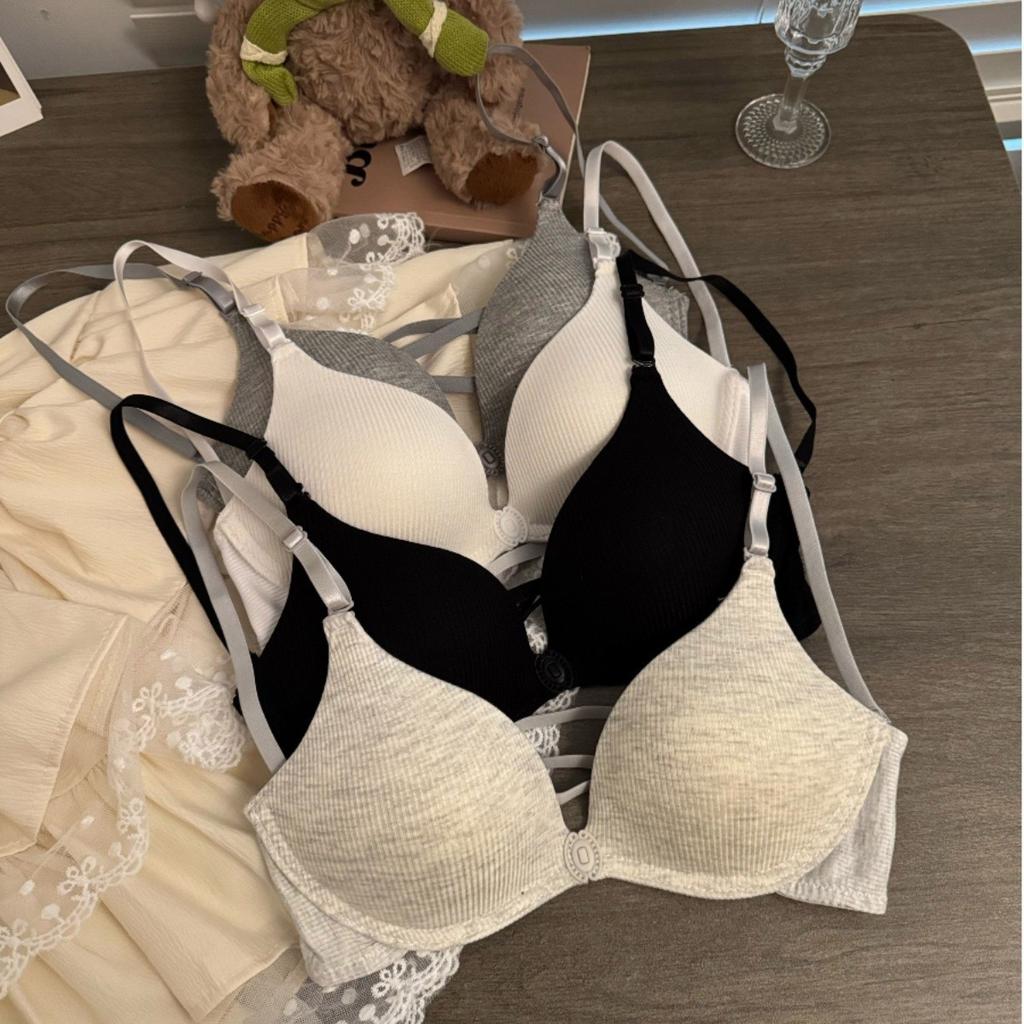 Women's Seamless Front Closure Bra Wireless Thin Padded Beauty Back Deep Backless Sexy Everyday Bra