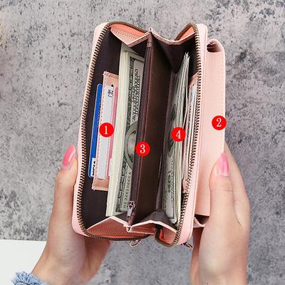 Leather Women'S Bag Wallets Touch Screen Cell Phone Purse Bags Of Women Strap