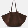 Womens Suede Leather Crossbody Handbag: Autumn/Winter Large Capacity Shoulder Bag with Wings