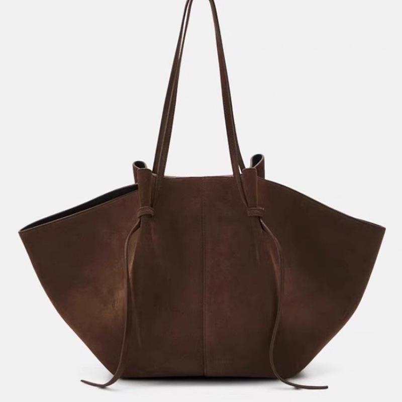 Womens Suede Leather Crossbody Handbag: Autumn/Winter Large Capacity Shoulder Bag with Wings