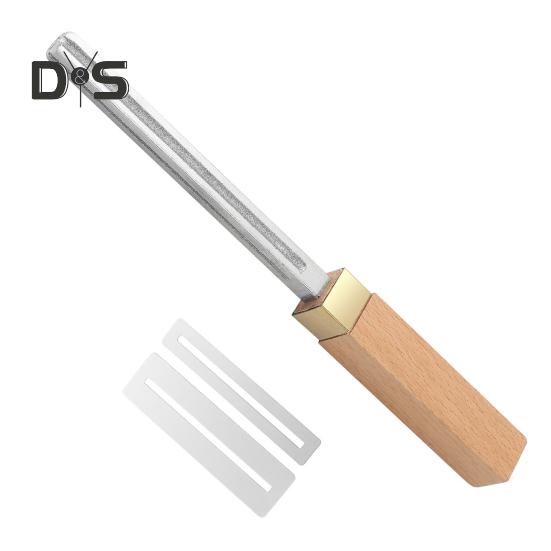 Guitar Fret Crowning File Mini Guitar Fret End Dressing File Wood Handle Luthier Repair Tool for Guitar Bass Ukulele Banjo