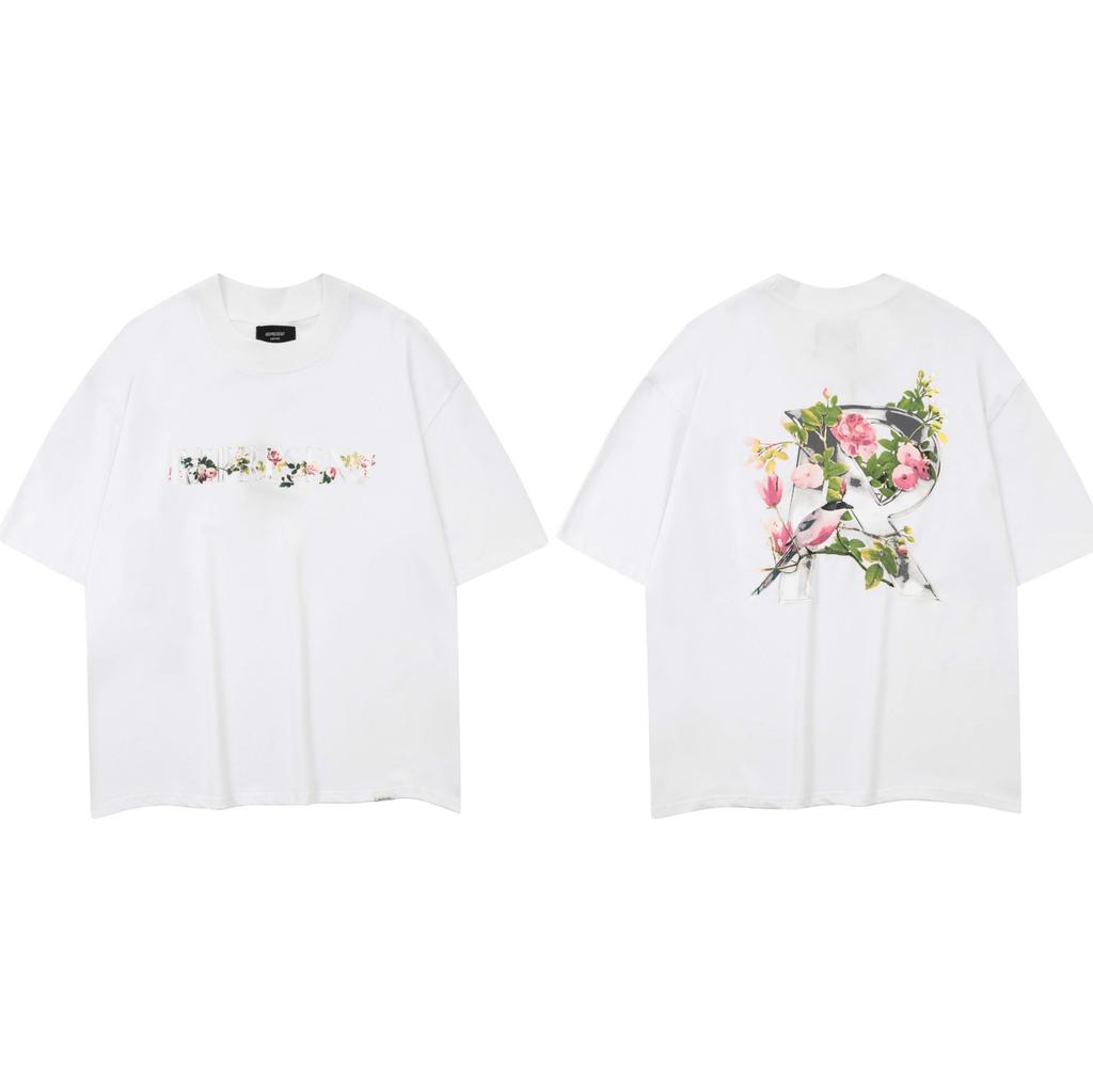 Trendy brand REPRESEN classic slogan printed male and female couples crew neck pullover cotton short-sleeved T-shirt high street