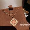 Ancient Gold Chiseled Copper Coin Gemstone Bracelet, New Chinese Style, Plated With 18K Gold, Iris Zircon Bracelet, Qiankun Circle.