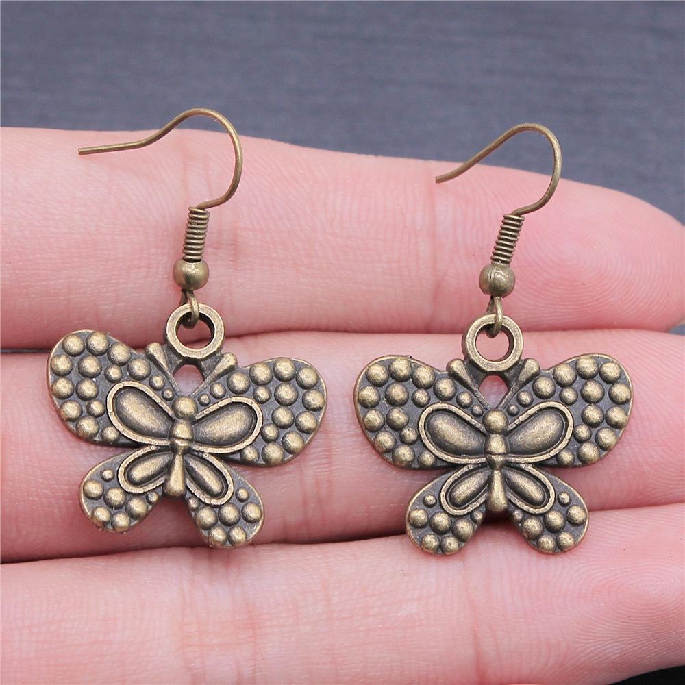 29 Styles New Design Vintage Butterfly & Dragonfly Insect Pendant Drop Earrings For Women Fashion Jewelry Wholesale Factory