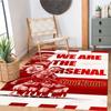 Arsenal Customizable Name Floor Mat Design for Study Room Living Rooms Decorate Room Dormitory Antislip Carpet Office Home Decor Gift for Festivals