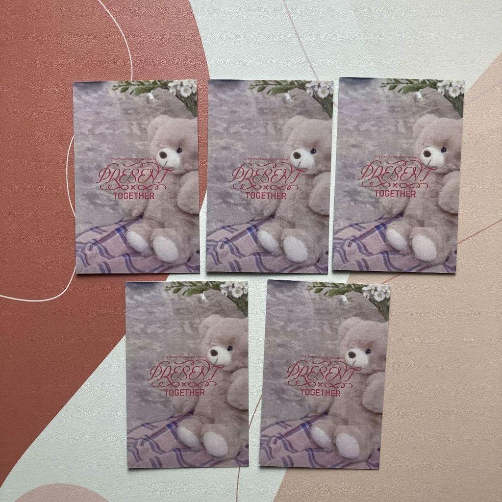 [USED] Korean TXT MOAZONE FANLIVE FC Bonus Trading Card Set