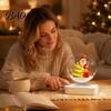 Magnetic Levitation Christmas Sleigh Santa Claus Ornament, Floating Lighted Tree with Rotating Magical Hovering Decor Base And Warm LED Lights