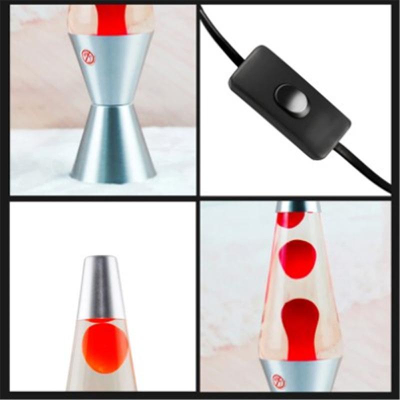 Lampada Lava Stile Vulcanico Matraccio Conico Cera Luce Distintiva Casa Soggiorno Camera da Letto Comodino
