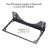 Metal DIY Bracket PC SFX Power Frame for SFX Power Supply in 12cm 14cm Fan Slot Bracket