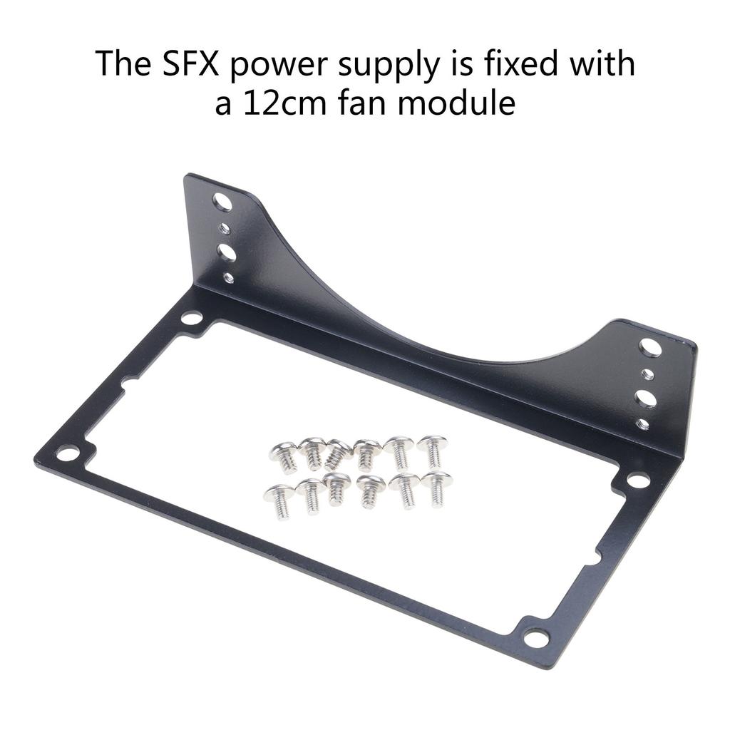 Metal DIY Bracket PC SFX Power Frame for SFX Power Supply in 12cm 14cm Fan Slot Bracket