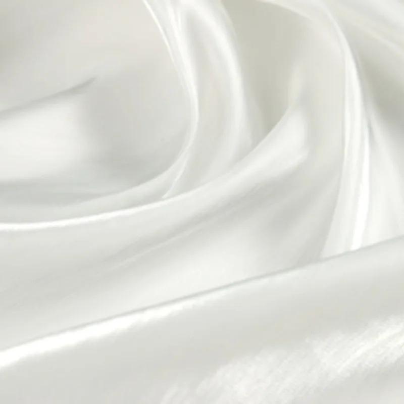 100/300cm Crystal Silk Pearlescent Fabric Bright Face Silk Smooth for Diy Sewing Dress Shirt Wholesale Cloth Apparel Material