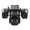 4G Triple Lens Security Camera Solar Powered PIR Motion Detection Wireless Outdoor PTZ Security Camera with APP for Home