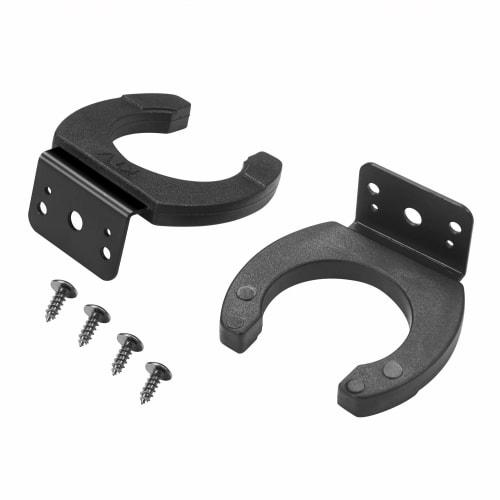 

Wyvern Audio Microphone Wall Hanger Hook Bracket Clamp for Karaoke, Live Houses, and Studios [Set of 2 for 1 Microphone] (Type B)