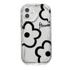 Cream flower applies to iPhone17 mobile phone case Apple 16promax all-inclusive 12/13 protective case 14 simple