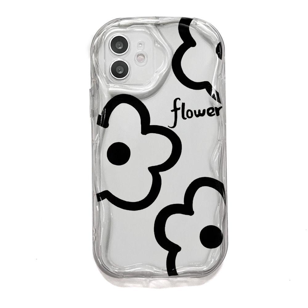 Cream flower applies to iPhone17 mobile phone case Apple 16promax all-inclusive 12/13 protective case 14 simple