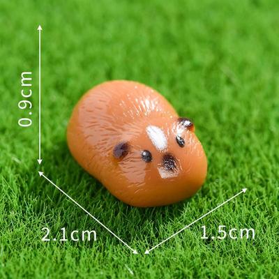 10/20 Pezzi Mini Figurini Porcellino d'India Resina Cavia Animali in Miniatura Figurini Giardino delle Fate Paesaggio Muschio in Miniatura Artigianato Fai da Te