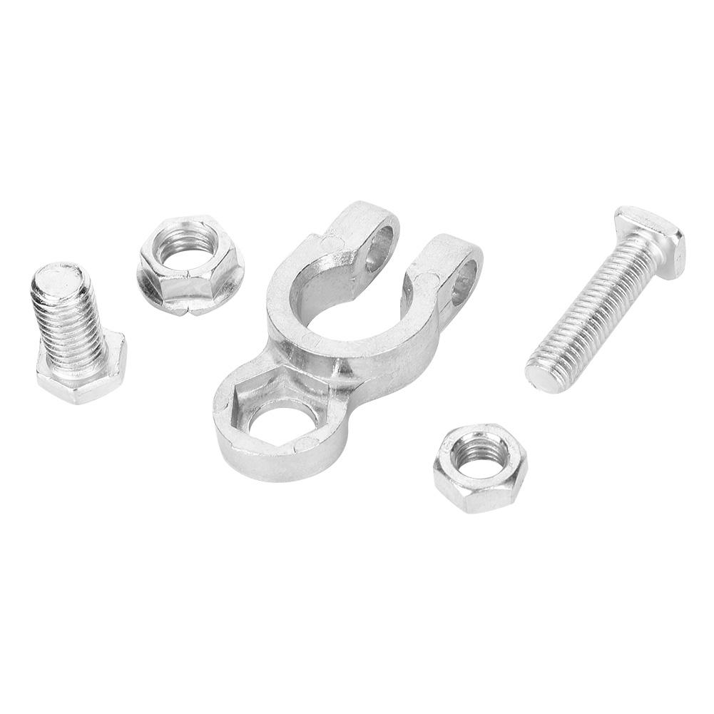 Pair of 1224V Universal Car Battery Terminals Stud Type 10mm0.4in Cable Positive Negative