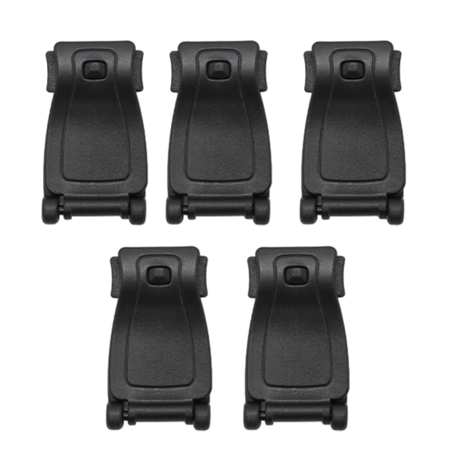 

5Pcs Button Backpack Connecting Buckle Webbing Clip Accessories Strap Buckle for Webbing Buckle Connector Fixed Buckle чёрный
