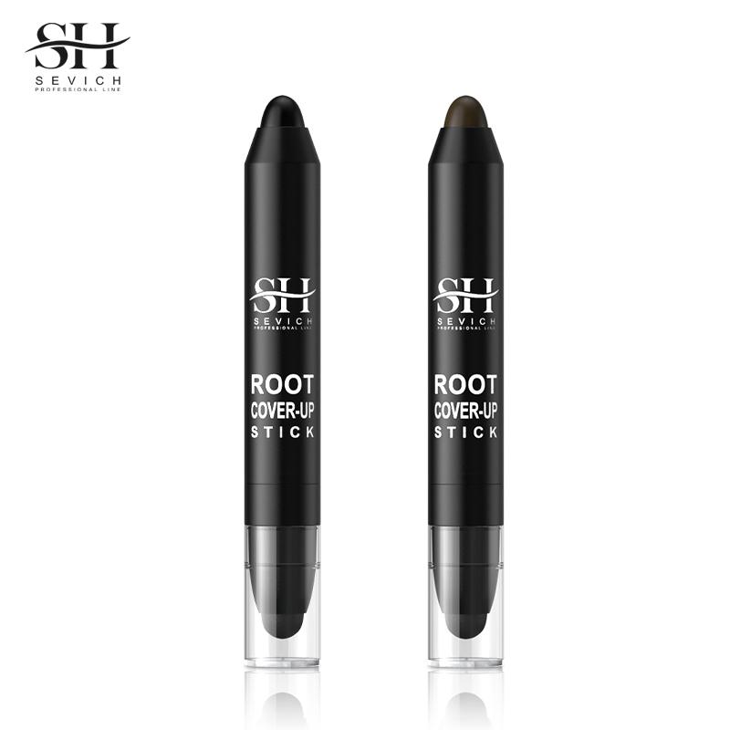SEVICH 3.8g One-Time Hair Dye Pen Black Dark Brown Root Cover Up Stick Instant Fast White Gray Hair Coverage DIY Hair Color